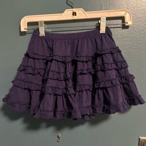Lilli Gaufrette girls size 4 cotton flounce skirt Navy!